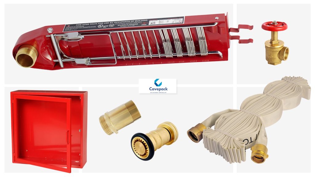 Fire Line Pin Rack Gabinete Pin rack completo 1 1/2 x 30 mts UL/FM – Cavepack